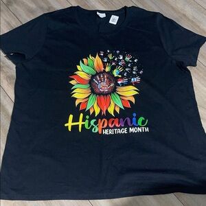 Black Hispanic Heritage Month T-Shirt